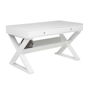 Z Gallerie Jett Desk - White Lacquer